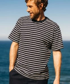 Finisterre New Arrivals Channel Stripe T-Shirt